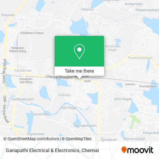 Ganapathi Electrical & Electronics map