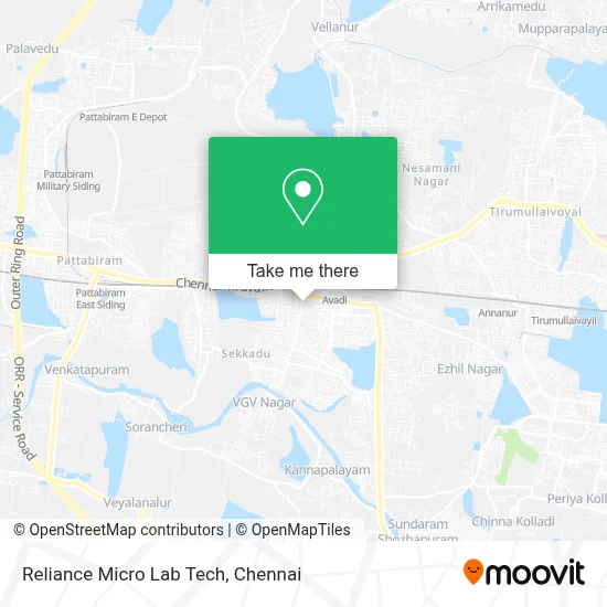 Reliance Micro Lab Tech map
