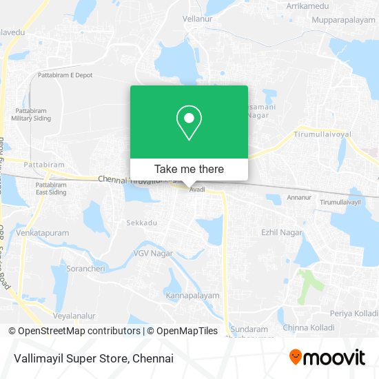 Vallimayil Super Store map