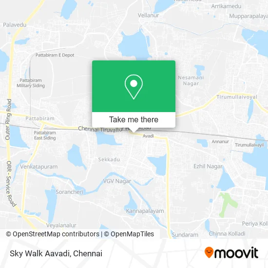 Sky Walk Aavadi map