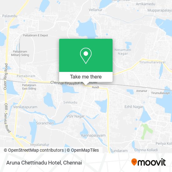 Aruna Chettinadu Hotel map