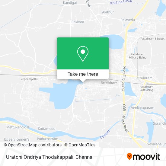 Uratchi Ondriya Thodakappali map