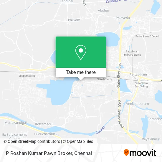 P Roshan Kumar Pawn Broker map