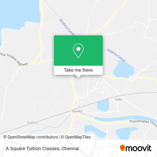 A Square Tuition Classes map