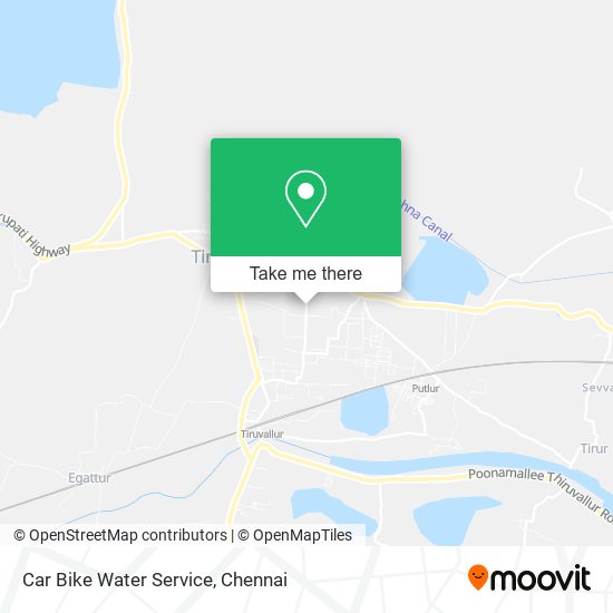Car Bike Water Service map