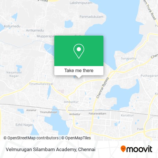 Velmurugan Silambam Academy map