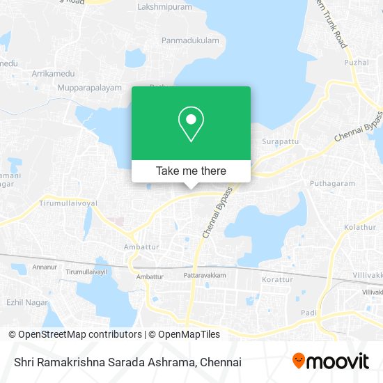 Shri Ramakrishna Sarada Ashrama map