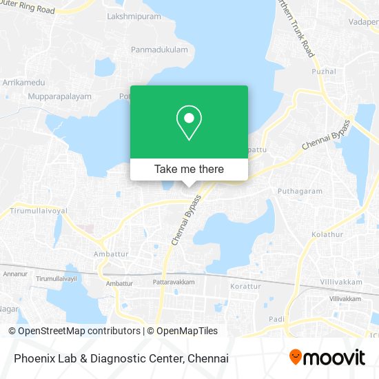 Phoenix Lab & Diagnostic Center map