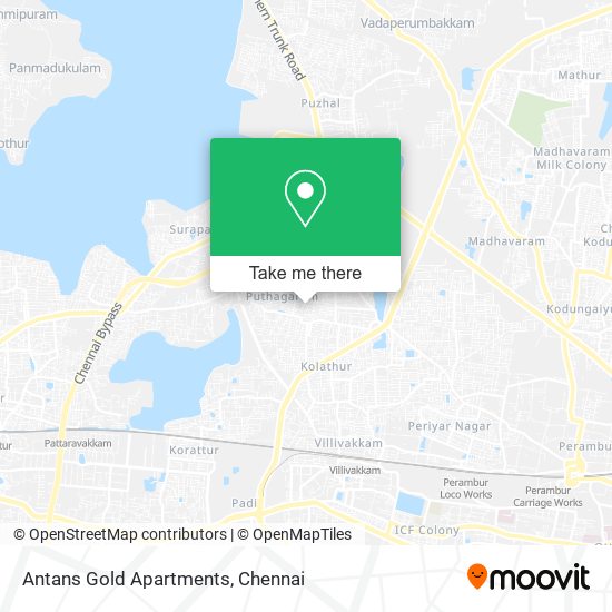 Antans Gold Apartments map