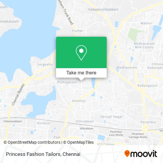 Princess Fashion Tailors map