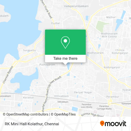 RK Mini Hall-Kolathur map