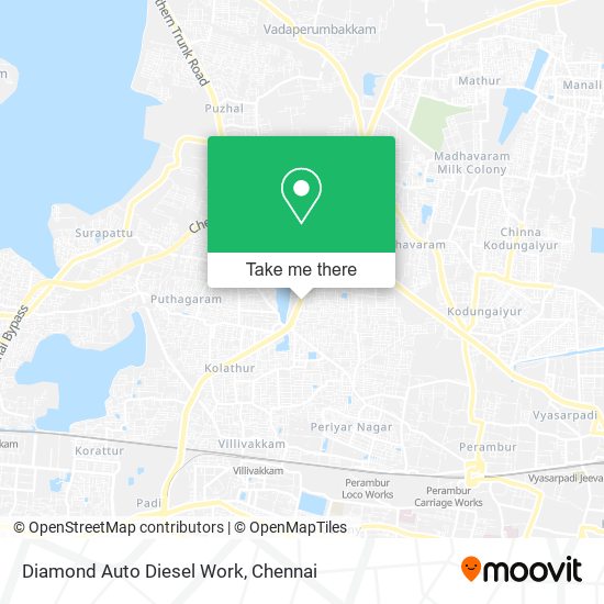 Diamond Auto Diesel Work map
