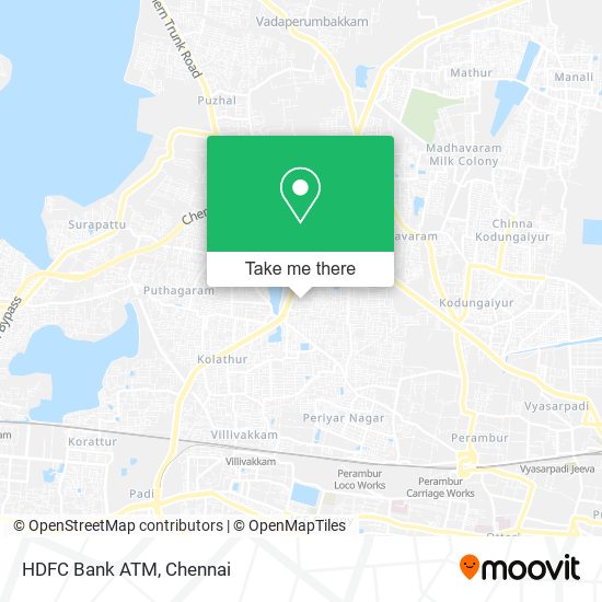 HDFC Bank ATM map