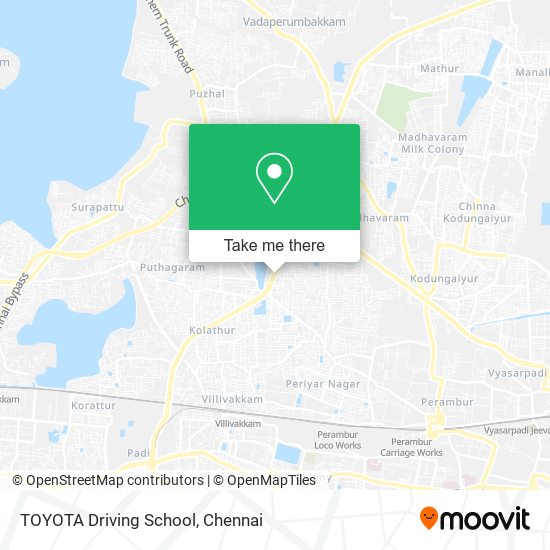 TOYOTA Driving School map