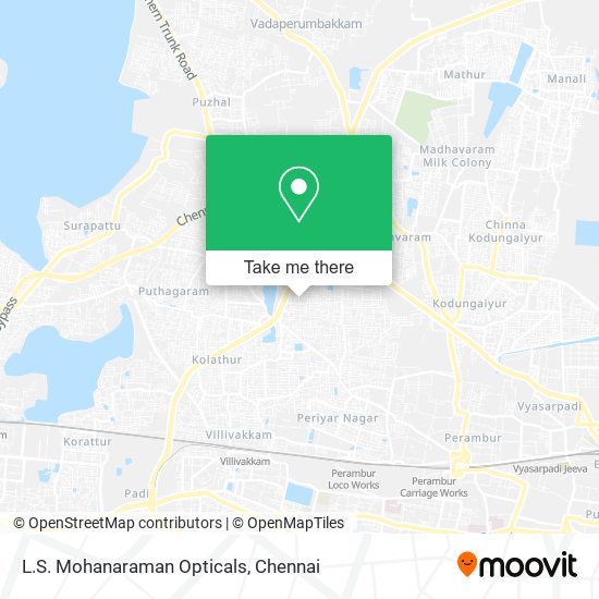 L.S. Mohanaraman Opticals map