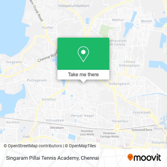 Singaram Pillai Tennis Academy map