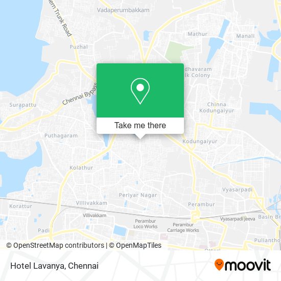 Hotel Lavanya map