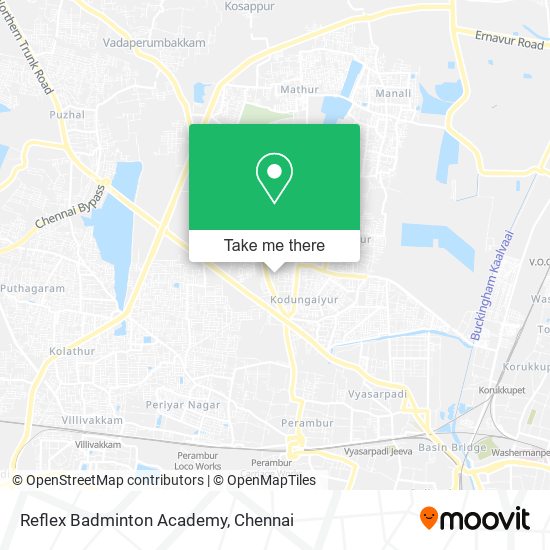 Reflex Badminton Academy map