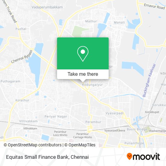 Equitas Small Finance Bank map