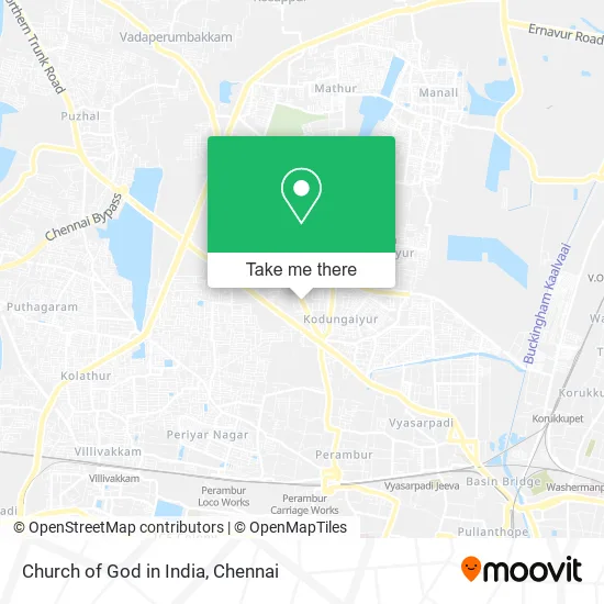 Church of God in India map