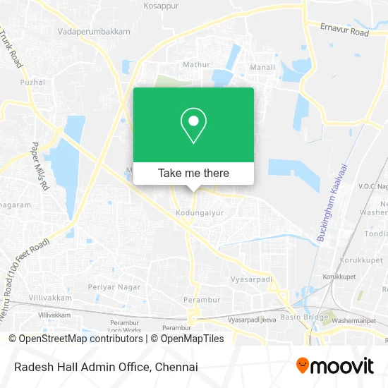 Radesh Hall Admin Office map