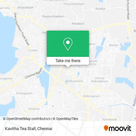 Kavitha Tea Stall map