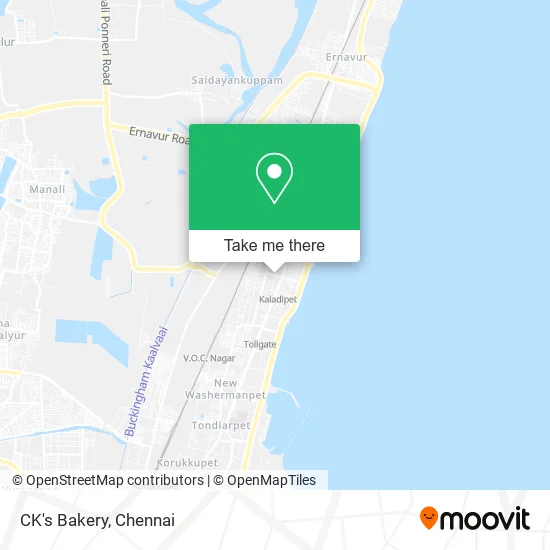 CK's Bakery map