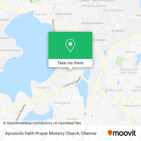 Apostolic Faith Prayer Ministry Church map