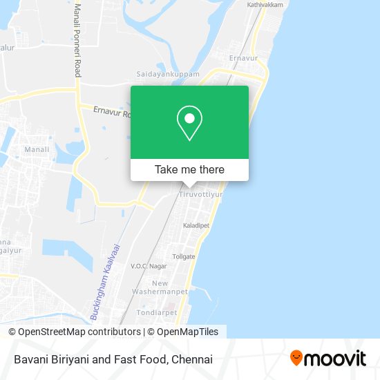 Bavani Biriyani and Fast Food map
