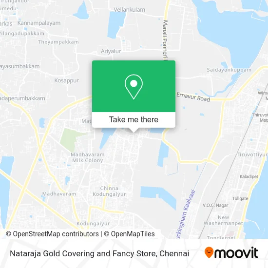 Nataraja Gold Covering and Fancy Store map