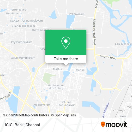 ICICI Bank map