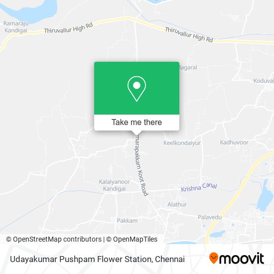 Udayakumar Pushpam Flower Station map