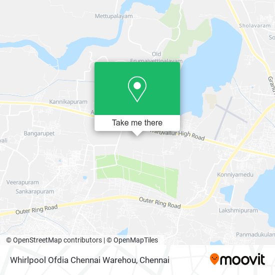 Whirlpool Ofdia Chennai Warehou map