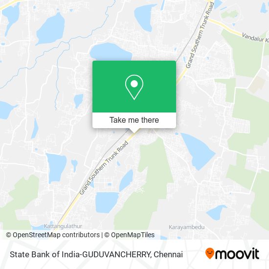 State Bank of India-GUDUVANCHERRY map