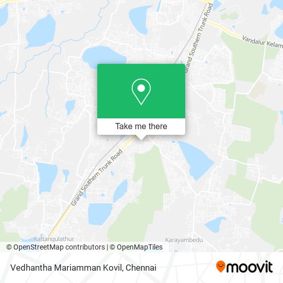 Vedhantha Mariamman Kovil map