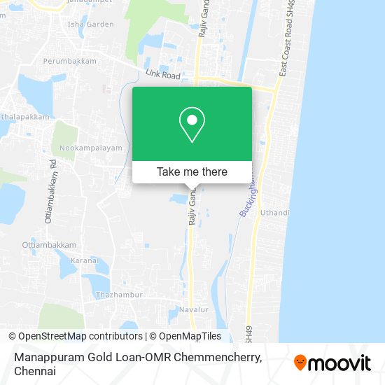 Manappuram Gold Loan-OMR Chemmencherry map