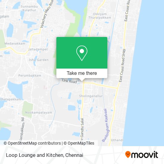 Loop Lounge and Kitchen map