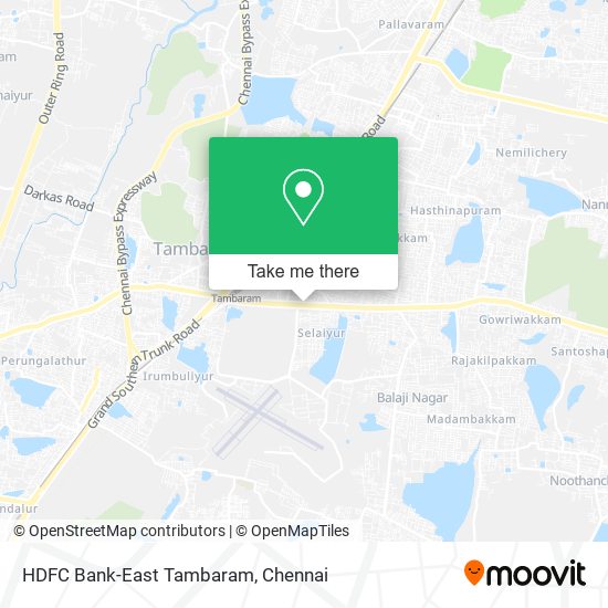 HDFC Bank-East Tambaram map