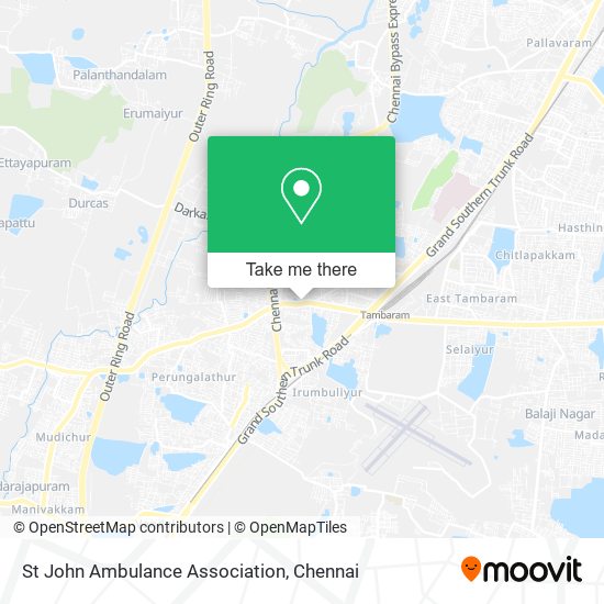 St John Ambulance Association map