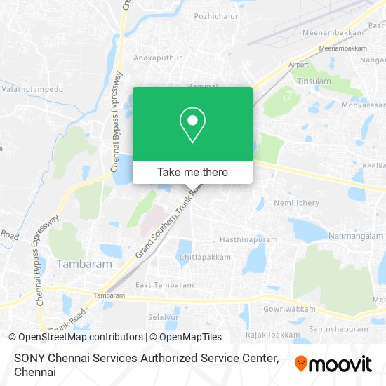 SONY Chennai Services Authorized Service Center map