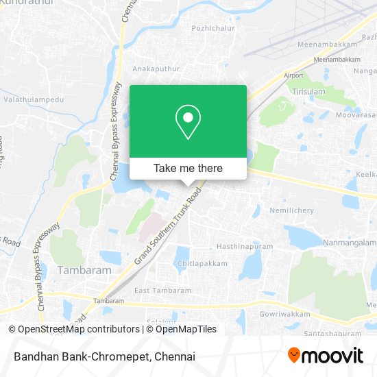 Bandhan Bank-Chromepet map