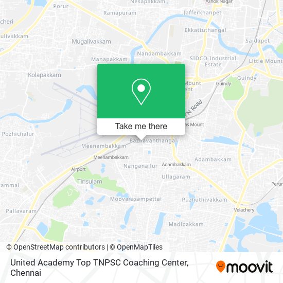 United Academy Top TNPSC Coaching Center map