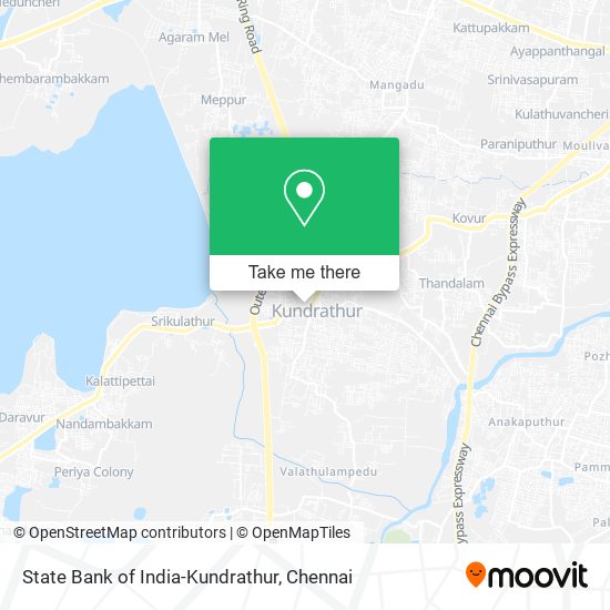 State Bank of India-Kundrathur map
