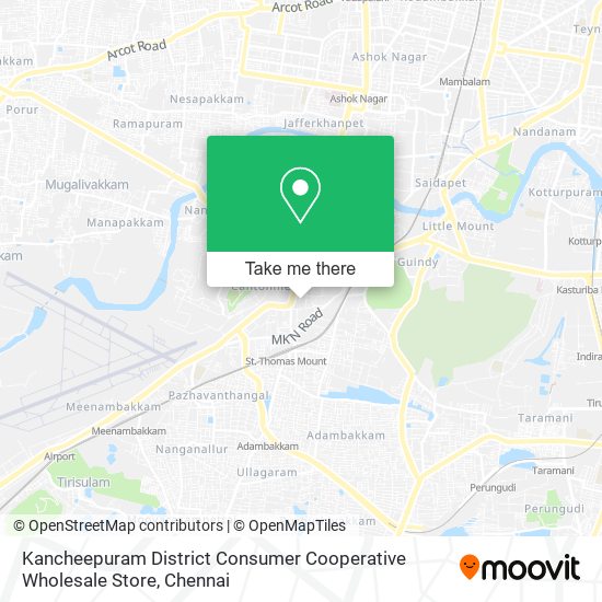 Kancheepuram District Consumer Cooperative Wholesale Store map