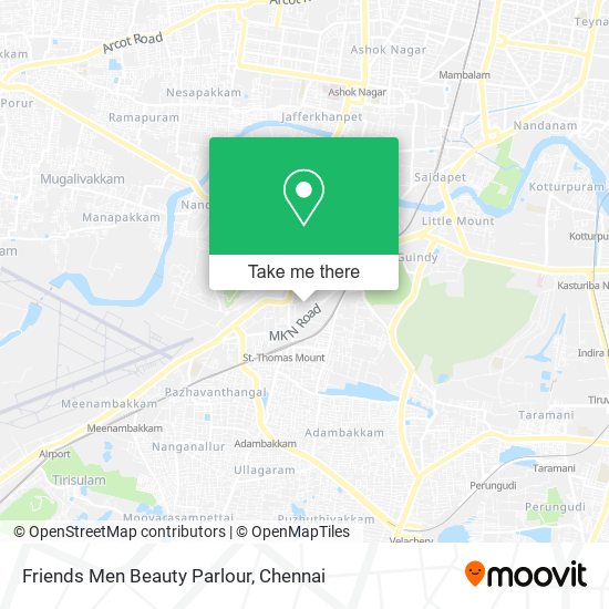 Friends Men Beauty Parlour map