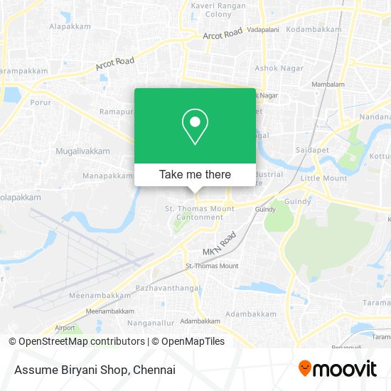 Assume Biryani Shop map