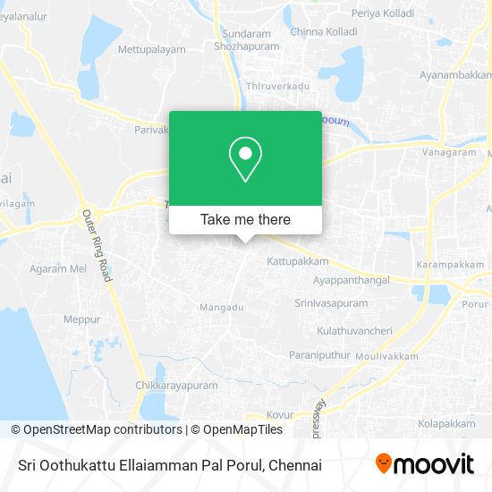 Sri Oothukattu Ellaiamman Pal Porul map