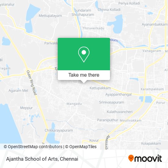 Ajantha School of Arts map