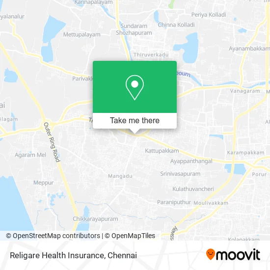 Religare Health Insurance map