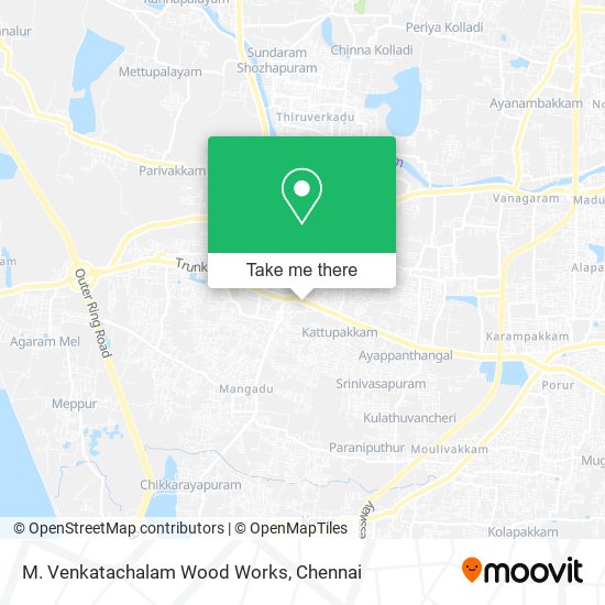 M. Venkatachalam Wood Works map